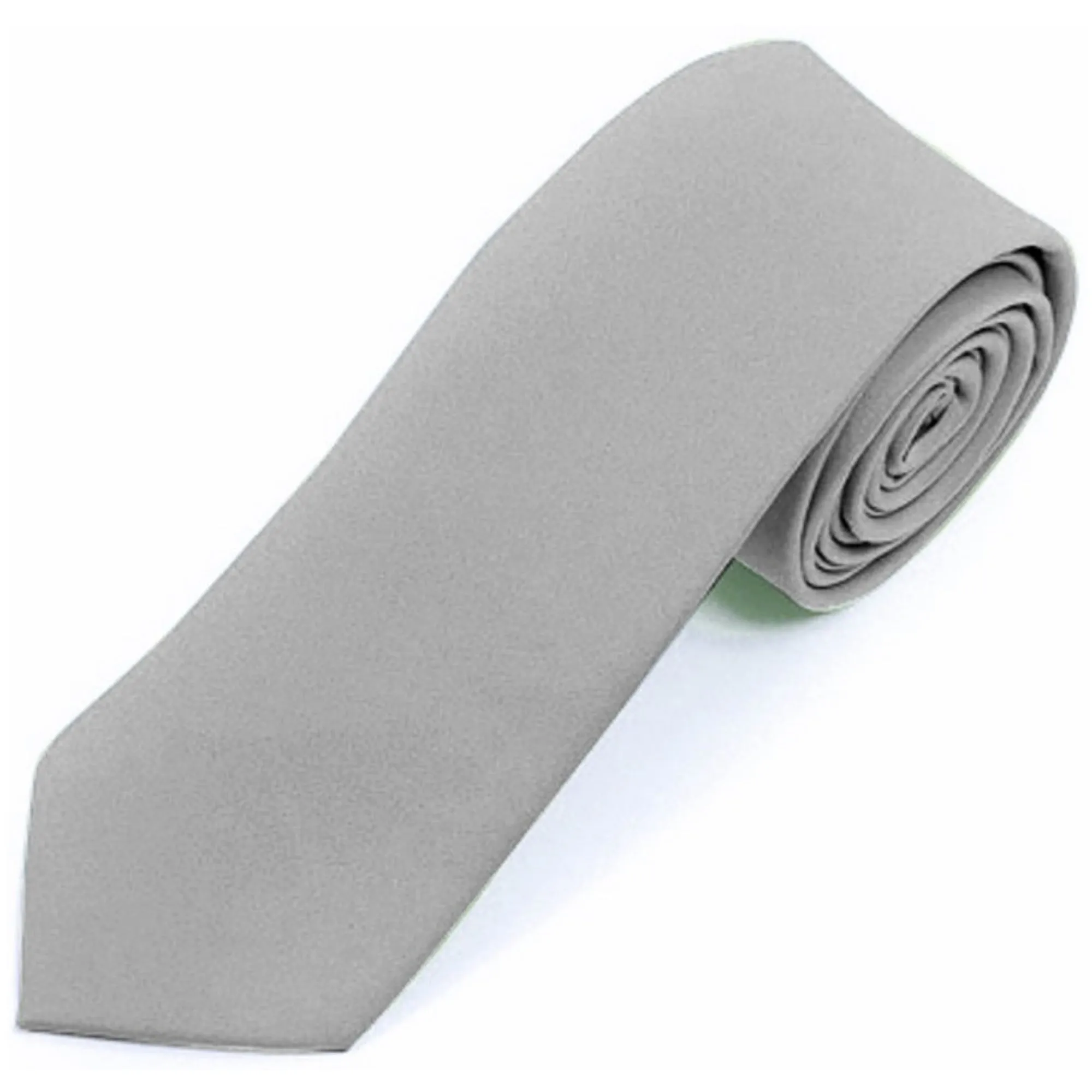 Men's Solid Color 2 Inch Wide And 57 Inch Long Slim Neckties