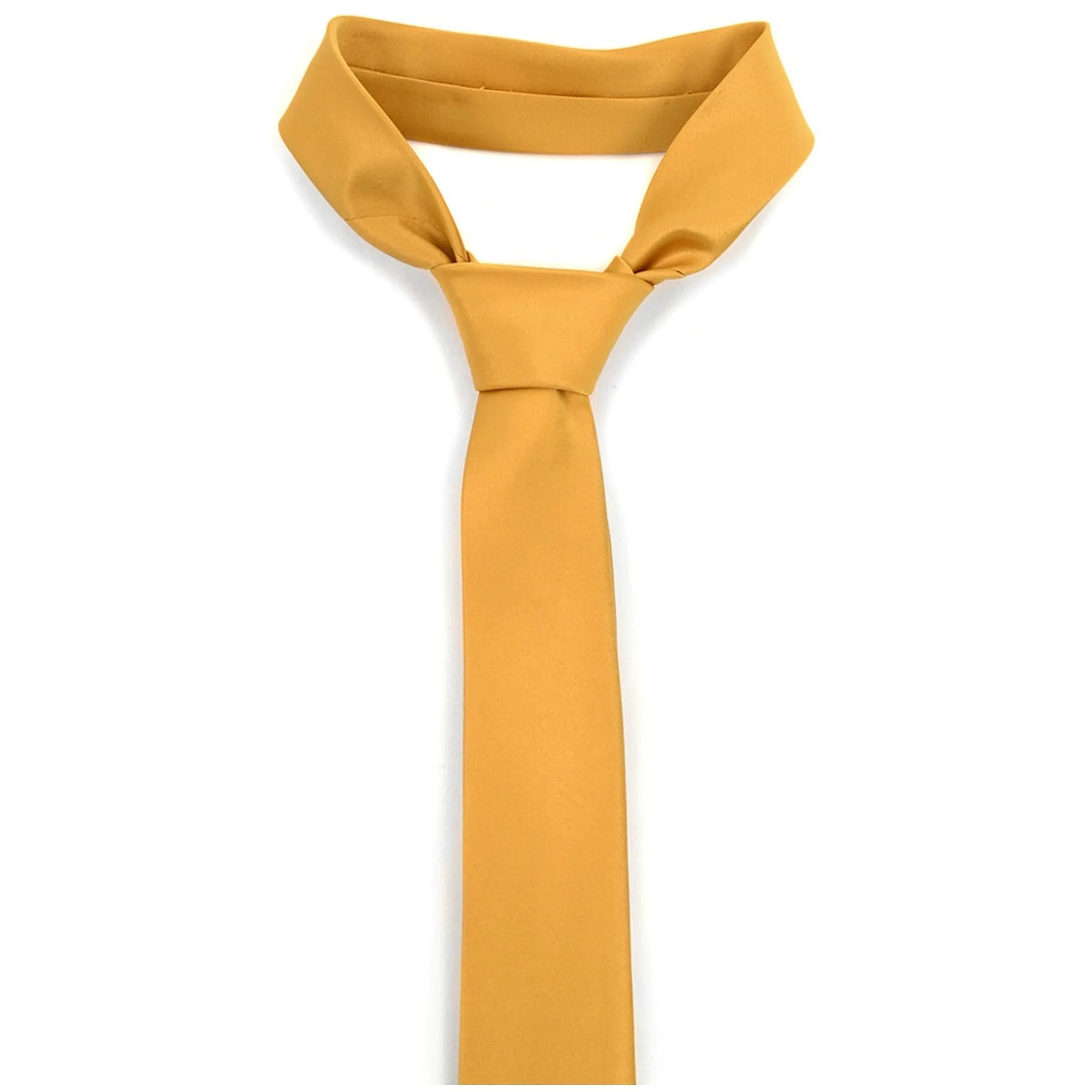 Men's Solid Color 2 Inch Wide And 57 Inch Long Slim Neckties