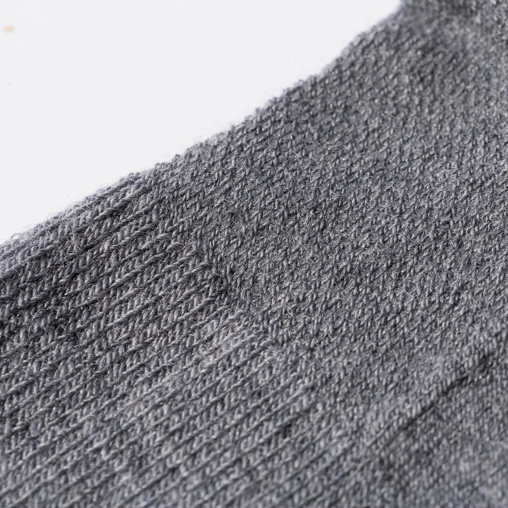 Merino Wool Crew Sock in Heather Gray