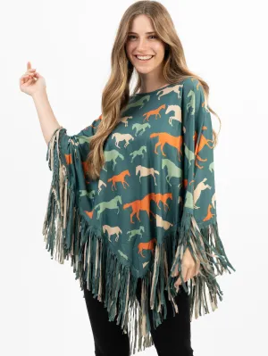 Montana West Horse Collection Poncho