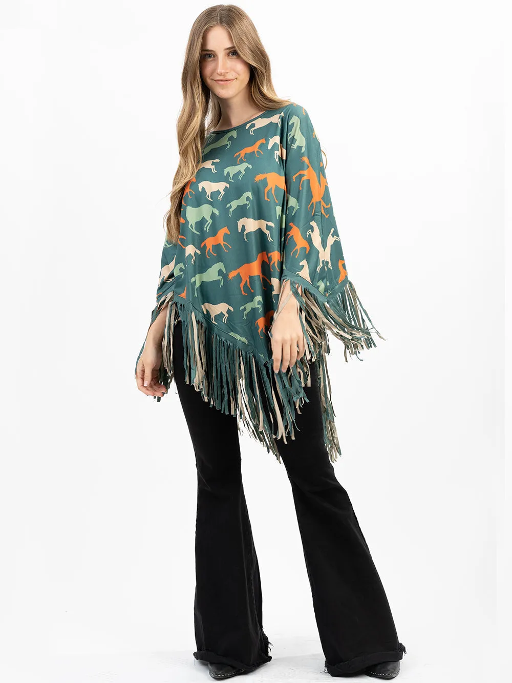 Montana West Horse Collection Poncho