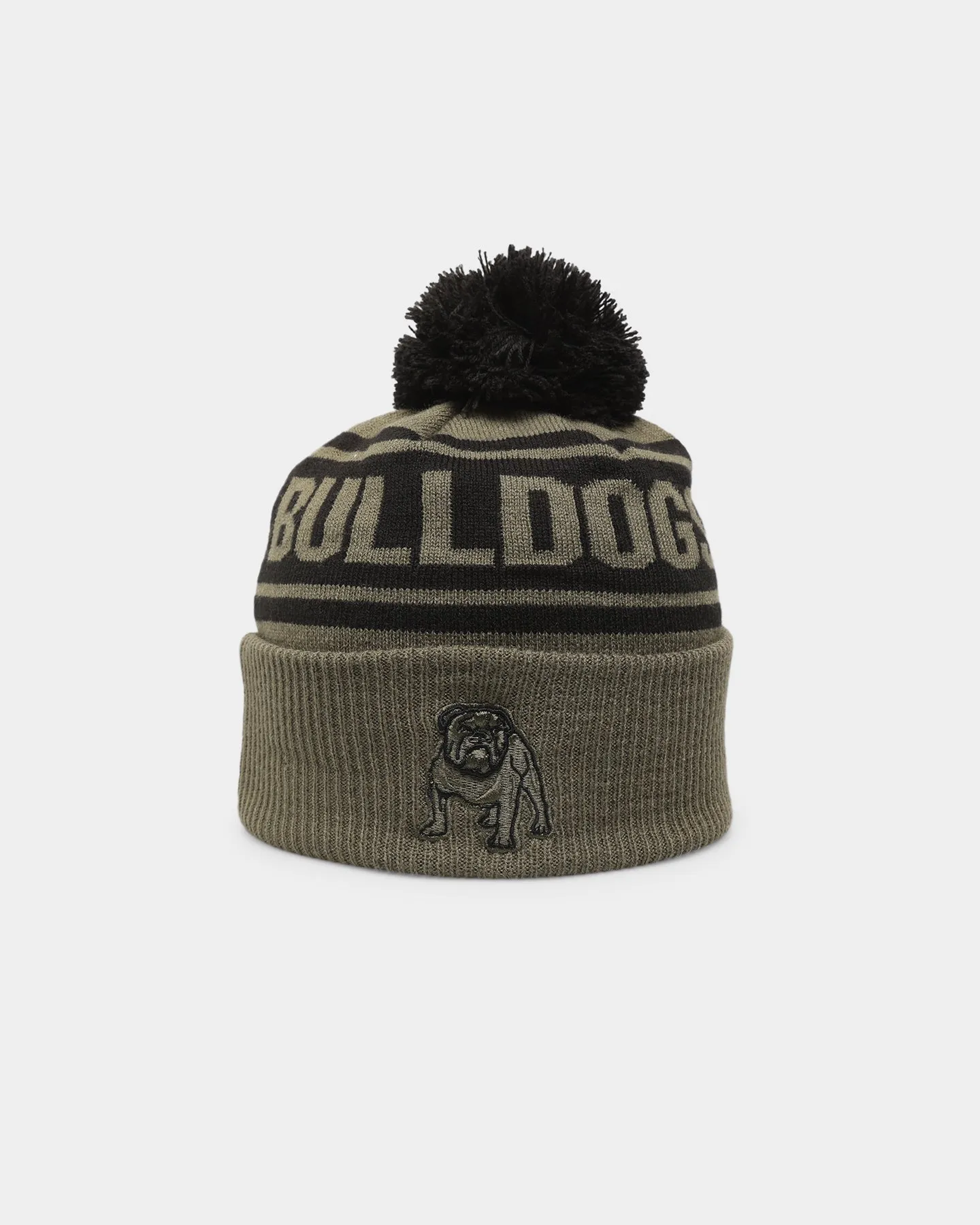 New Era Canterbury-Bankstown Bulldogs NRL '22 Pom Knit Beanie Green