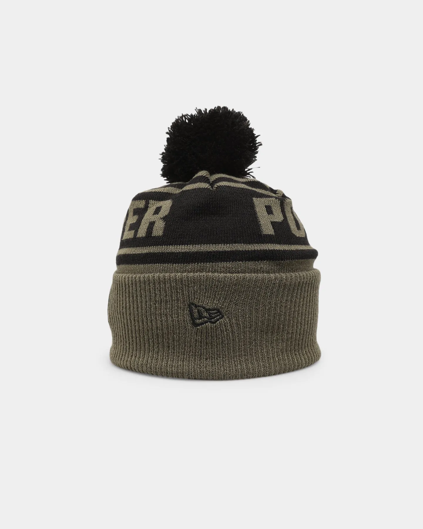 New Era Port Adelaide Power 'AFL '22 Olive' Pom Knit Beanie Green