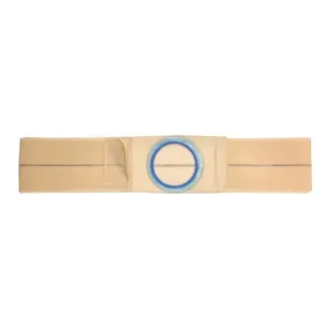 Nu-Hope Support Belt, Original Flat Panel, 2-7/8" x 3-3/8'' Center Stoma, 5" Wide, Prolapse Strap, XL (41" to 47" Waist), Beige