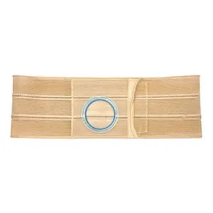 Nu-Hope Support Belt, Original Flat Panel, 3-1/4" Stoma, 7" Wide, Right, 1" From Bottom, 2XL (47" to 52" Waist), Beige