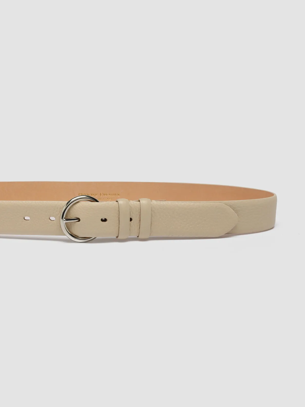 OC STRIP 065 - Ivory Leather Belt