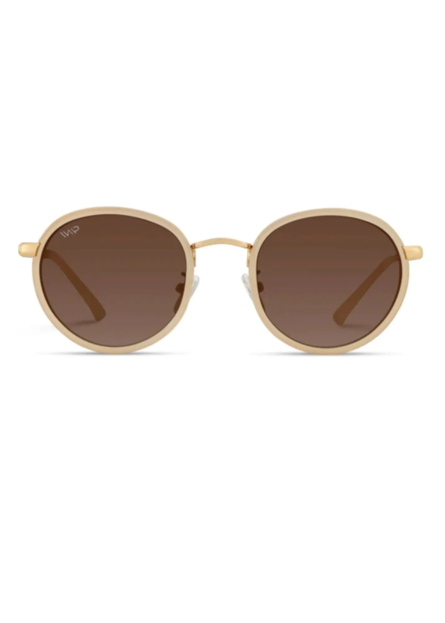 Olivia Polarized Beige Frame Sunglasses