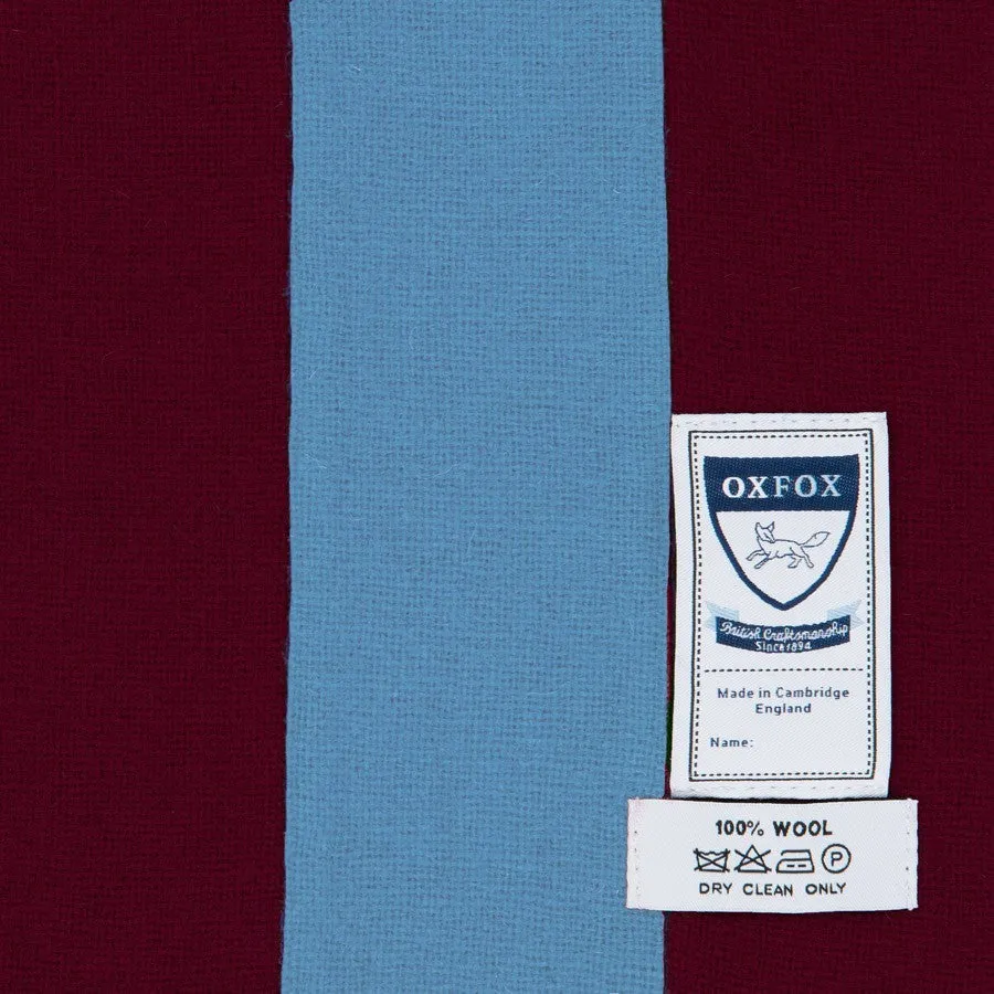 OXFOX Scarves Hammers - University College - Maroon Nordic Blue