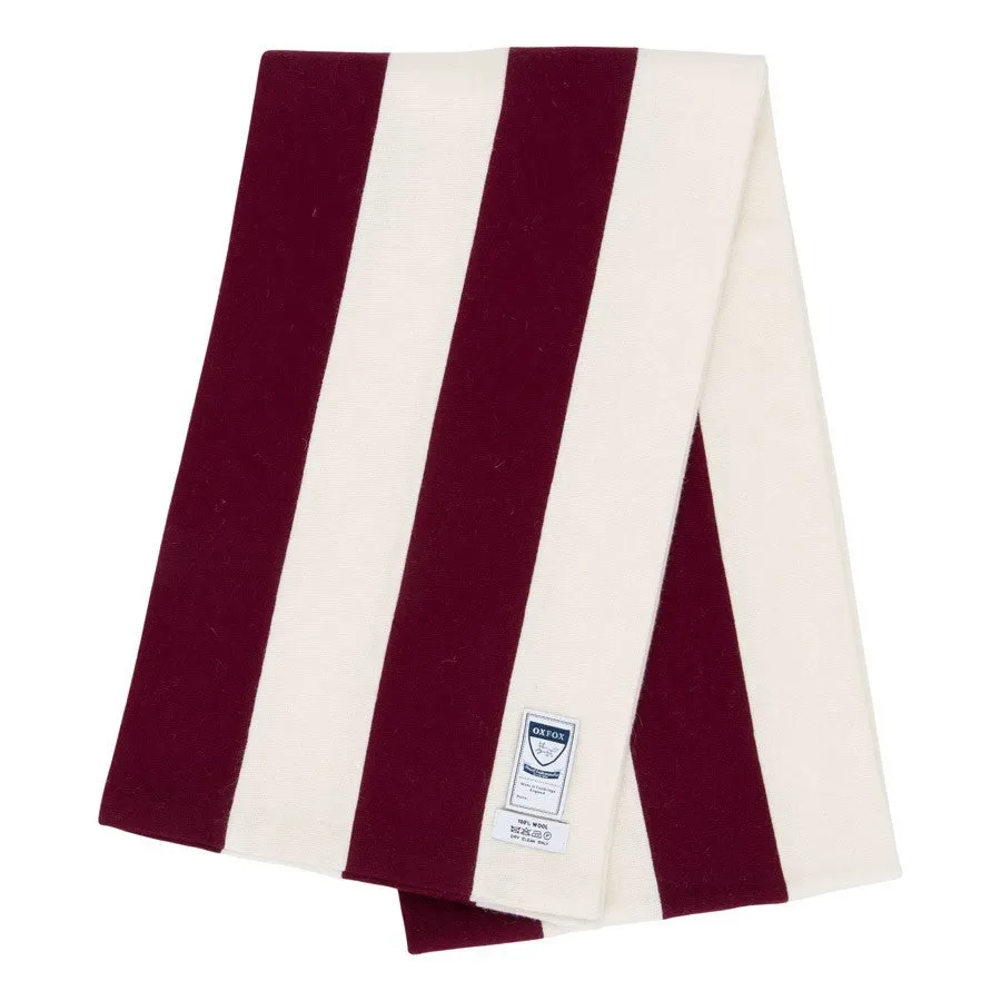 OXFOX Scarves Harvard - University College - Maroon White