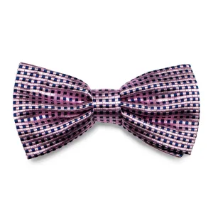 Pink Checkered Bow Tie