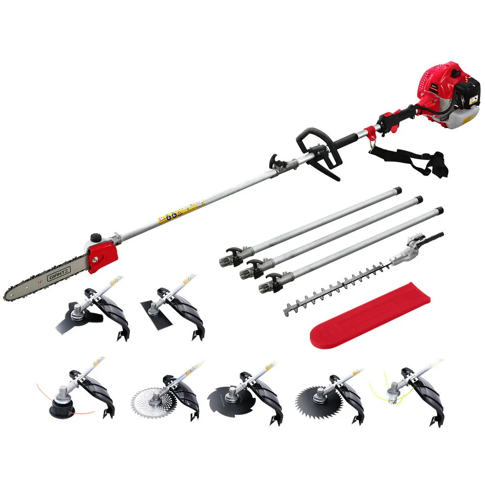 Powerful 65CC 9-in-1 Pole Chainsaw Brush Cutter Set | Giantz