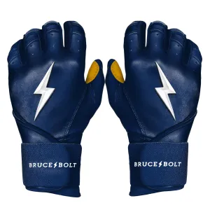 PREMIUM PRO Long Cuff Batting Gloves | NAVY