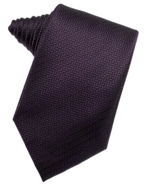 Raisin Herringbone Necktie