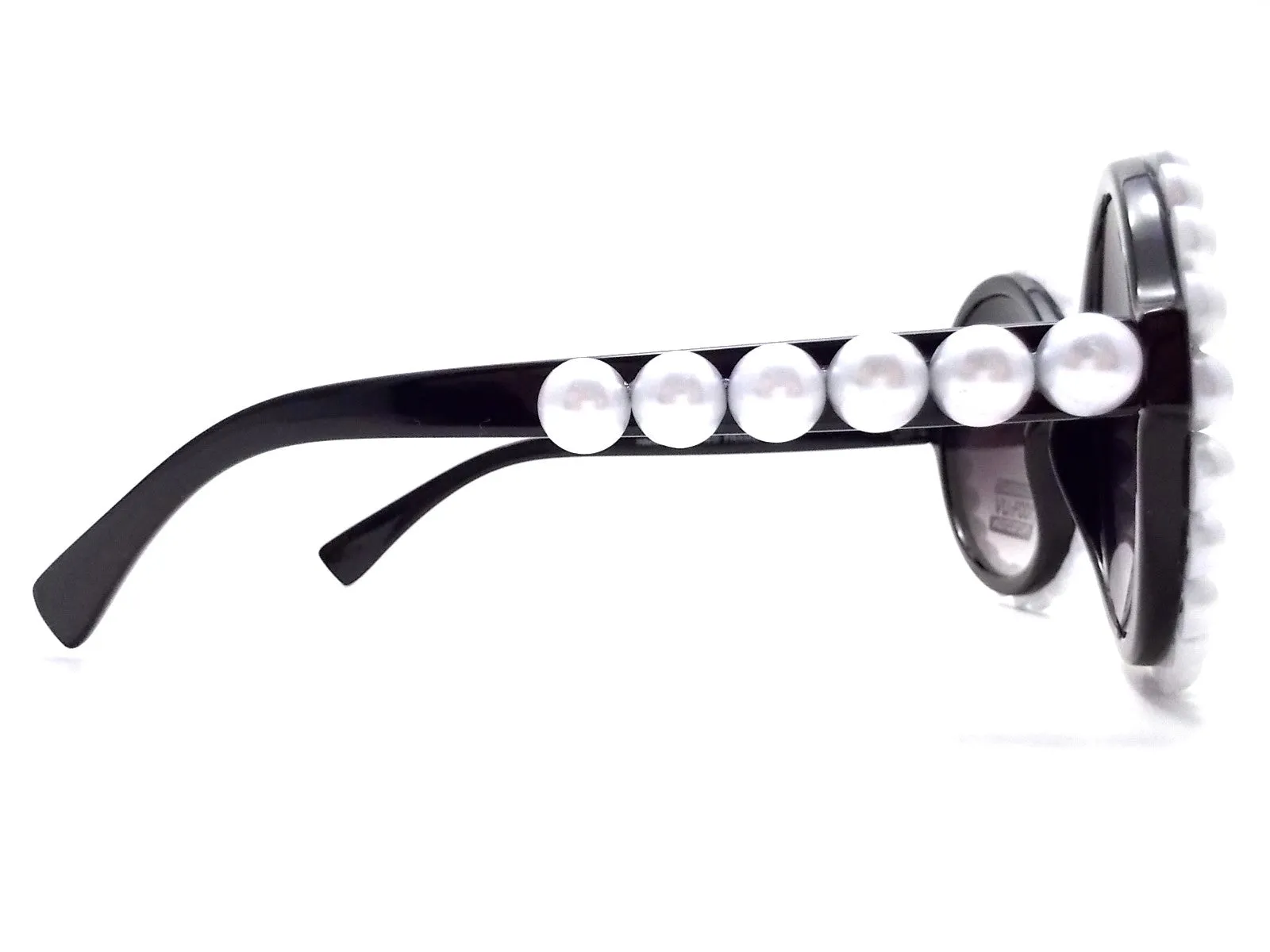 Retro Round Pearl Sunglasses