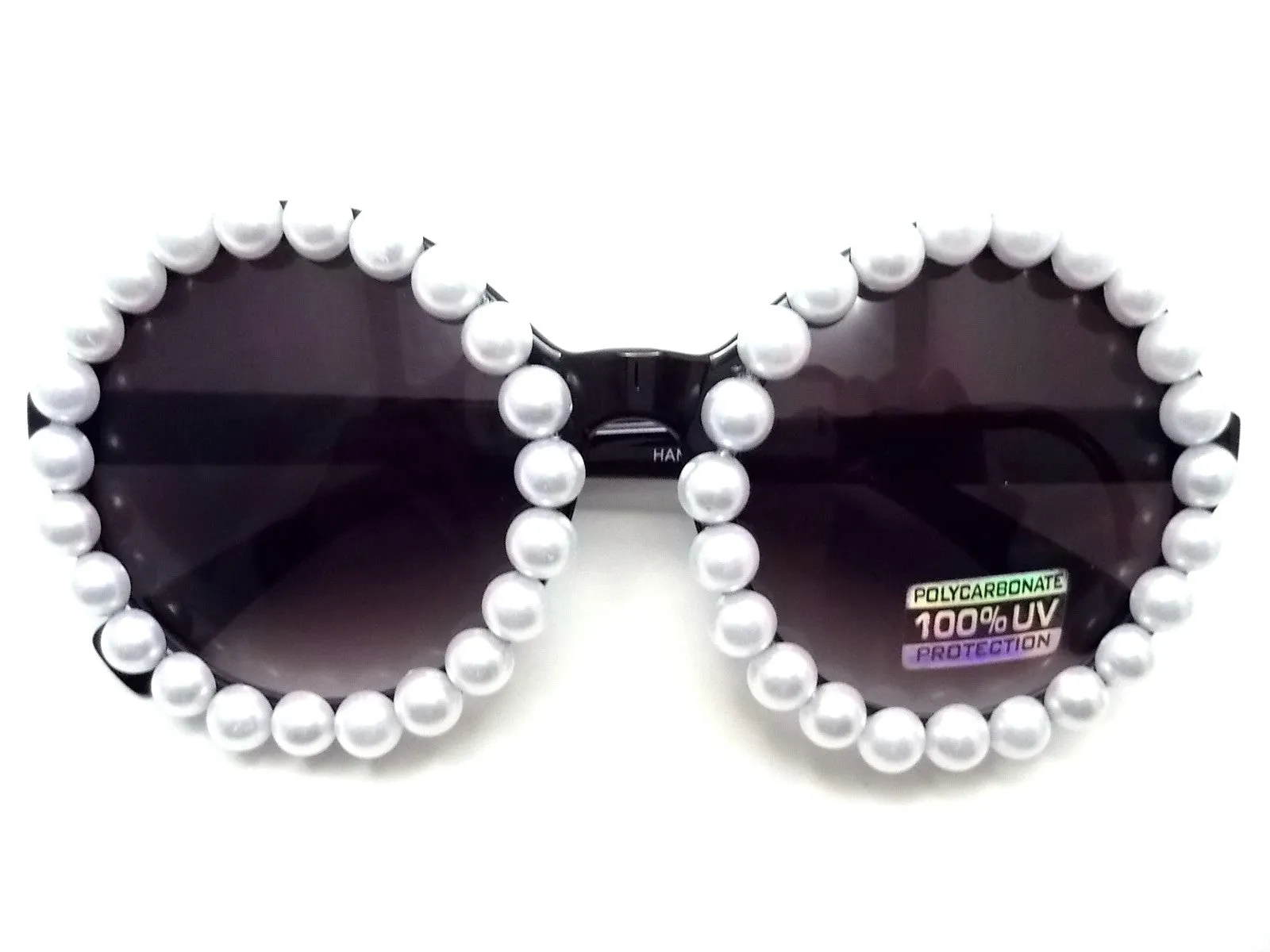 Retro Round Pearl Sunglasses