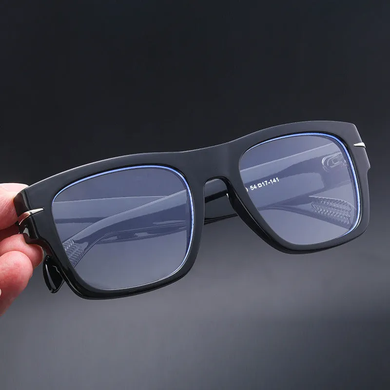 Retro Sunglasses Men's Wholesale Amazon Explosive Fashion Trend Square Sunglasses UV Protection