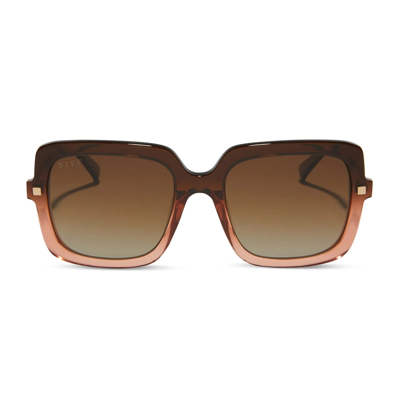 SANDRA - TAUPE OMBRE CRYSTAL   BROWN GRADIENT   POLARIZED SUNGLASSES