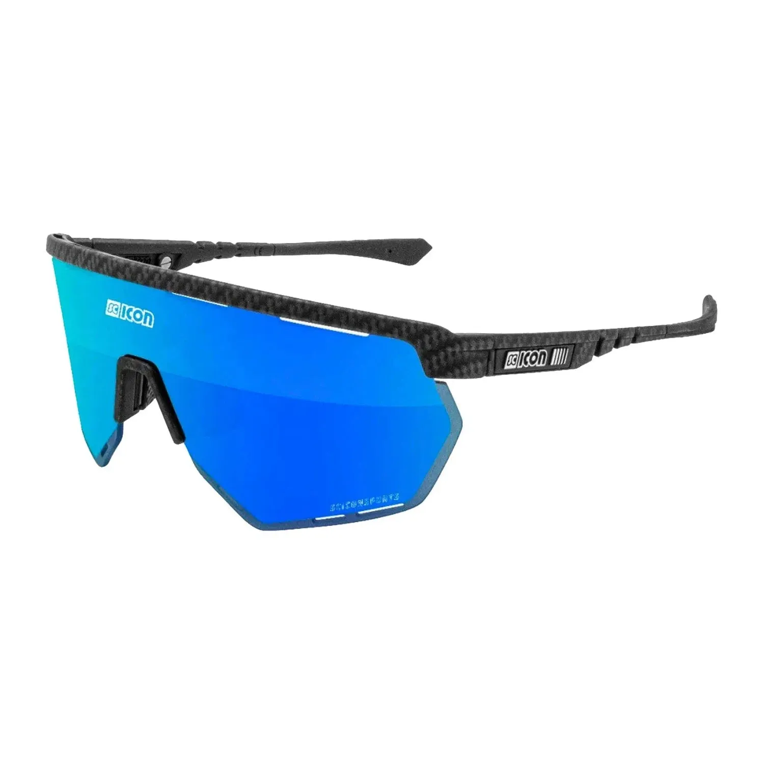 SCICON Aerowing Eyewear - Carbon Matt/Multimirror Blue