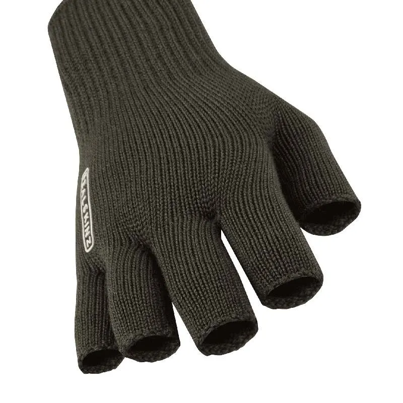 SealSkinz Thornham Fingerless Merino Gloves - Olive