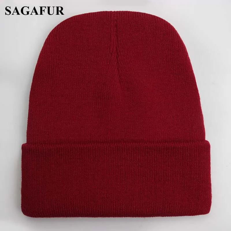 Solid Unisex Beanie Autumn Winter Wool Blends Soft Warm Knitted Cap Men Women SkullCap Hats Gorro Ski Caps 24 Colors Beanies