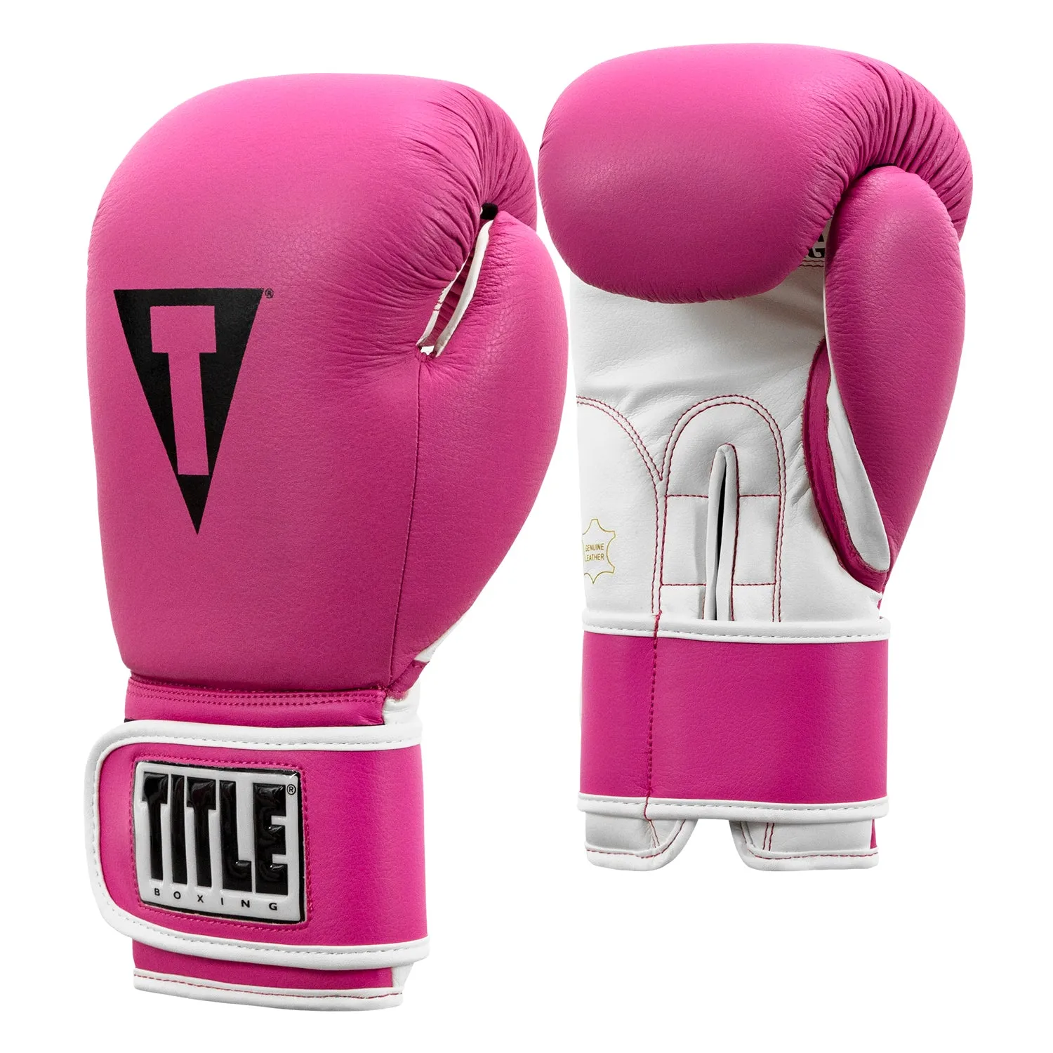 TITLE Boxing Pro Style Leather Training Gloves 3.0