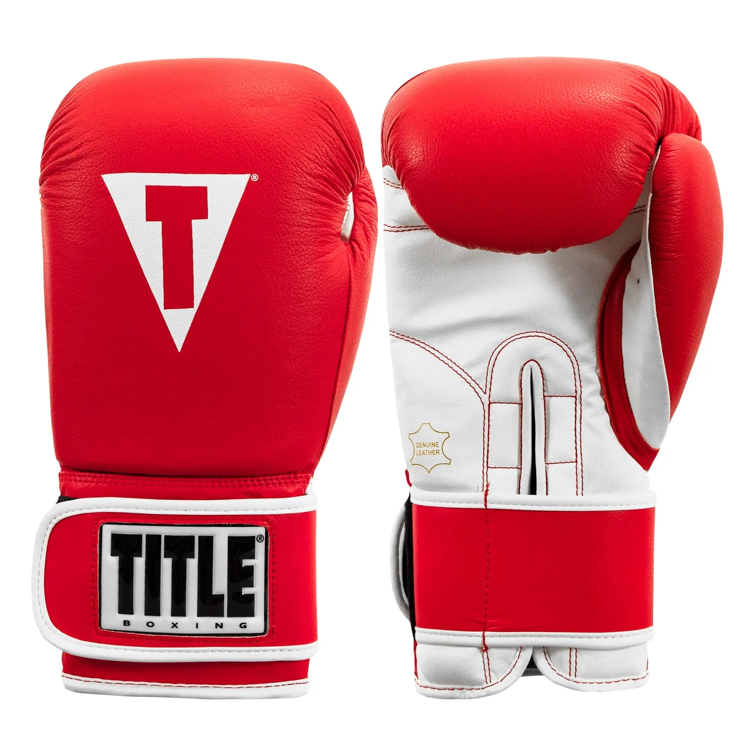 TITLE Boxing Pro Style Leather Training Gloves 3.0