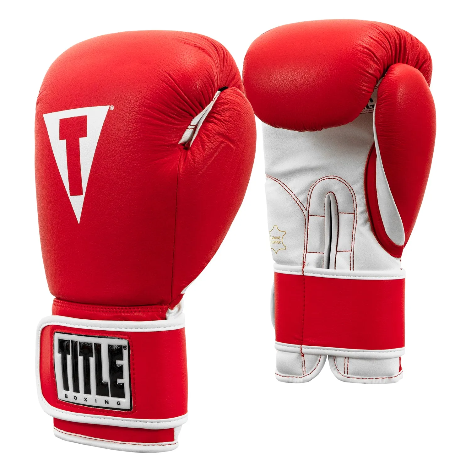 TITLE Boxing Pro Style Leather Training Gloves 3.0