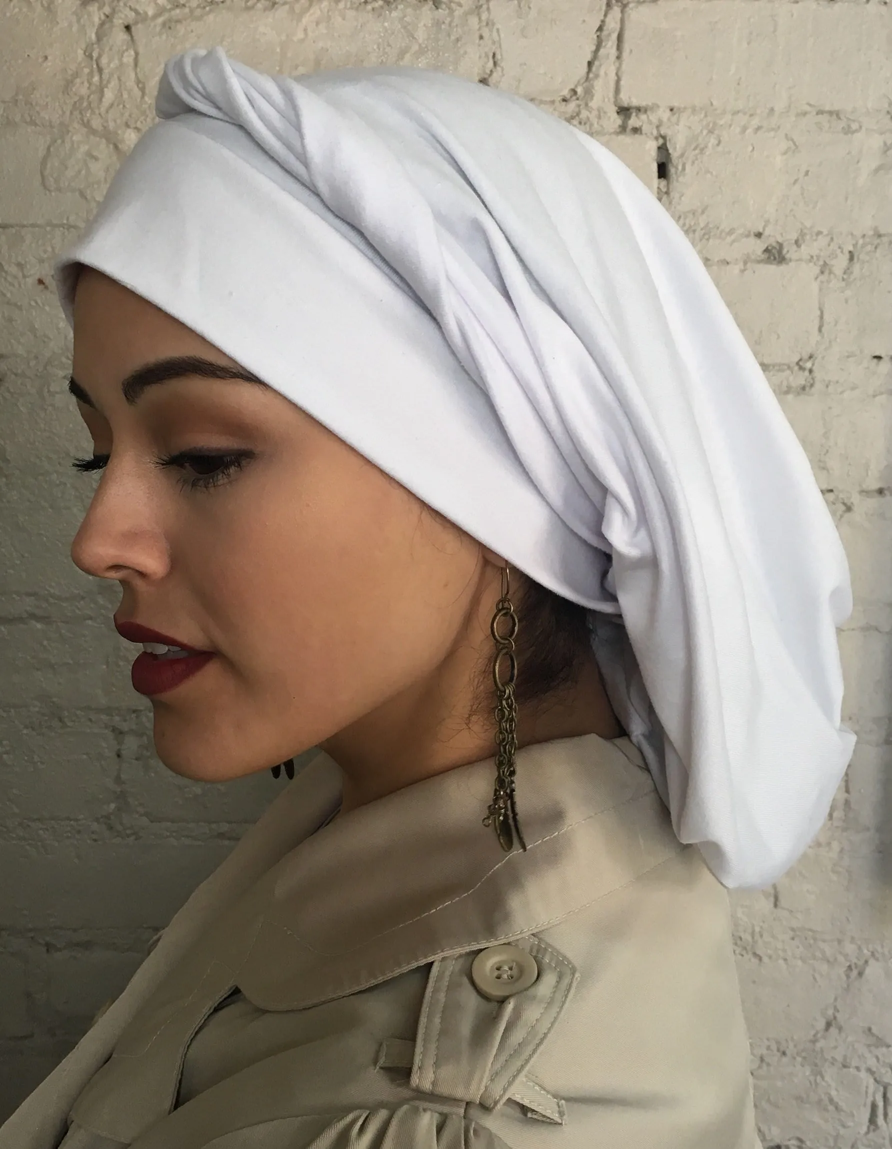 Turban For Woman | Modest Clothing |  Tie Up Hair Wrap Around Snood | Tichel Hijab For Hair Wrapping For Women | Made in USA