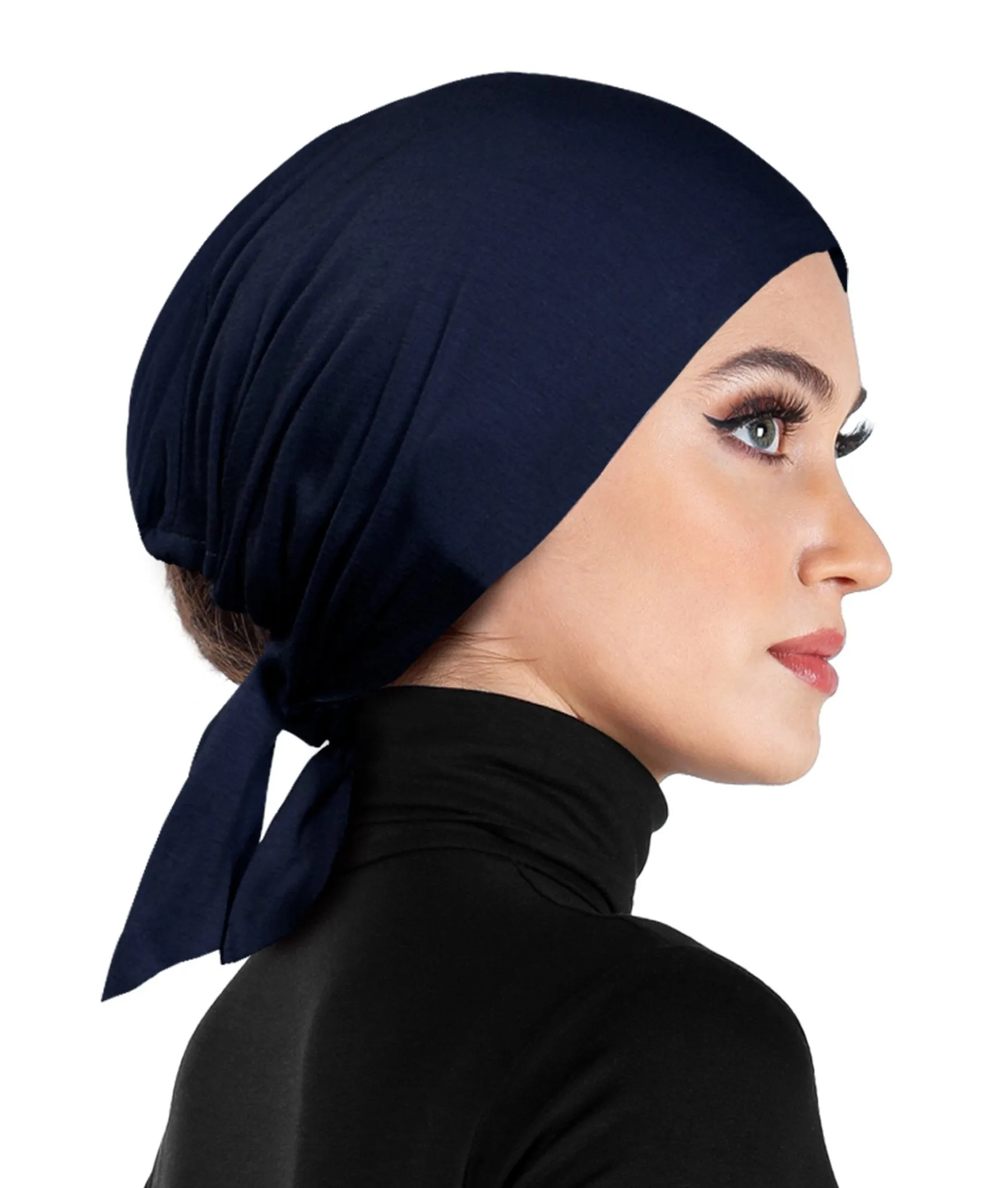 Wholesale Cotton Bonnet Hijab Caps with ties one Dozen