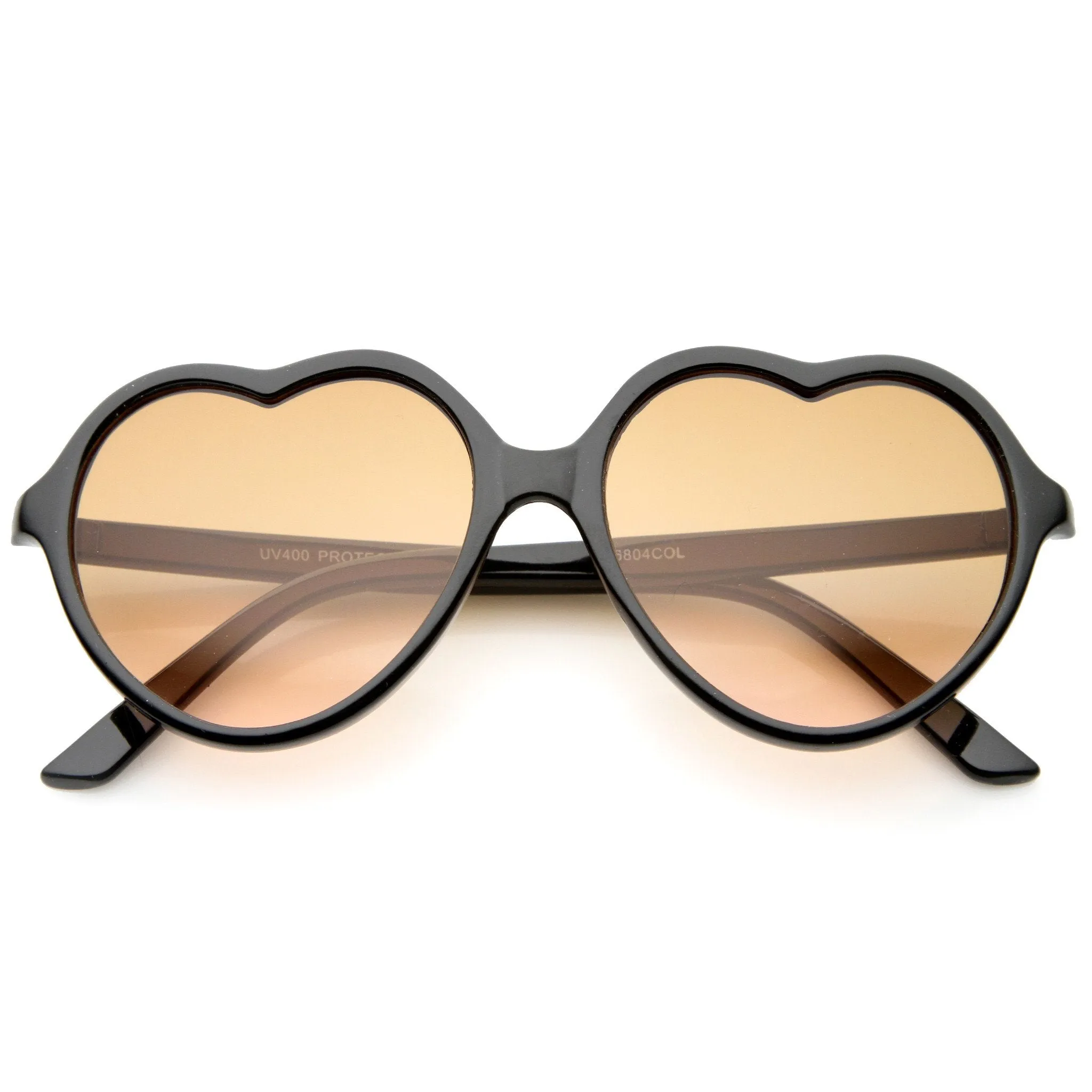 Women's Heart Shaped Gradient Lens Sunglasses A634