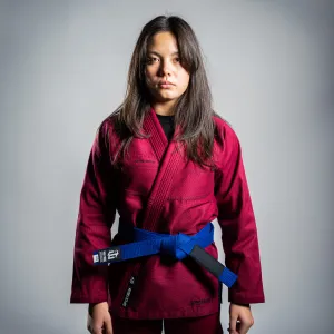 Women's Spectrum Maroon Jiu Jitsu Gi