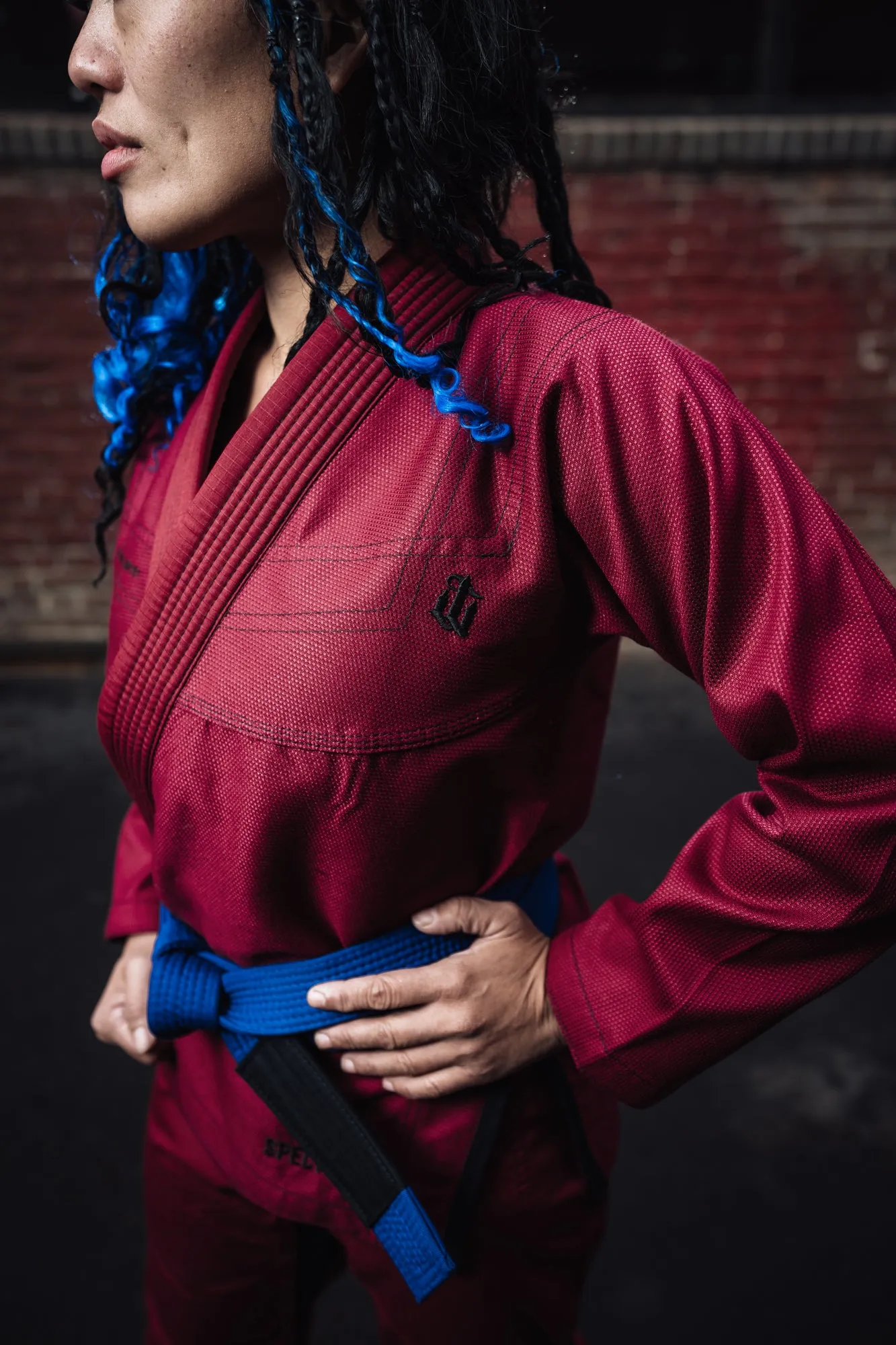 Women's Spectrum Maroon Jiu Jitsu Gi