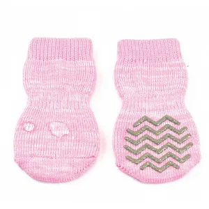 ZeeZ Hydrophobic Non-Slip Pet Socks Pink Small